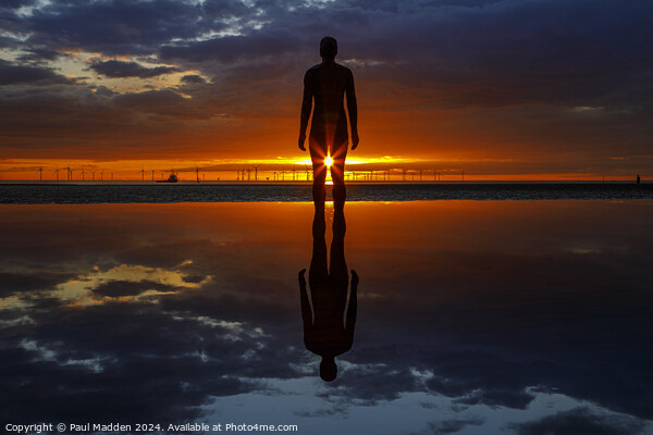 Sunset at Crosby Beach Picture Board by Paul Madden