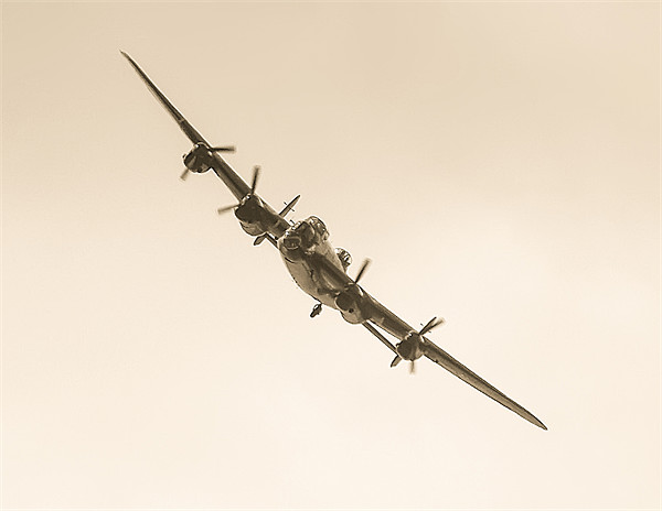 Lancaster Bomber Picture Board by Paul Madden