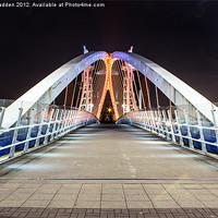 Buy canvas prints of Media City Bridge by Paul Madden