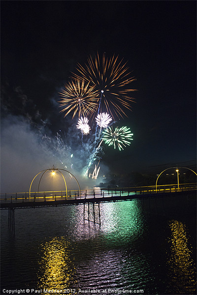 Southport Musical Fireworks Picture Board by Paul Madden