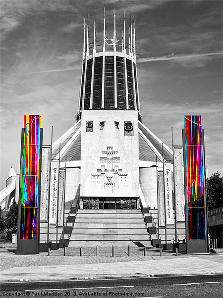Metropolitan Cathedral Colour-Pull Picture Board by Paul Madden