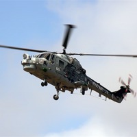 Buy canvas prints of Southport airshow Westland Lynx by Paul Madden
