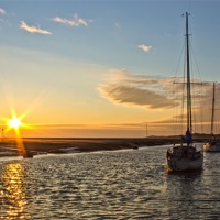 Buy canvas prints of Hightown beach sunset by Paul Madden