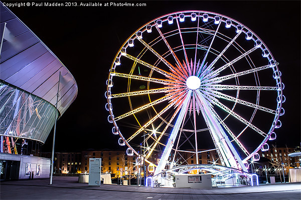 Liverpool wheel and echo arena Picture Board by Paul Madden