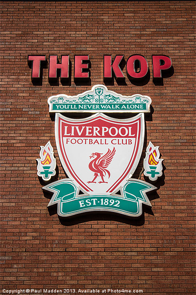 The Kop - Liverpool FC - Anfield Picture Board by Paul Madden