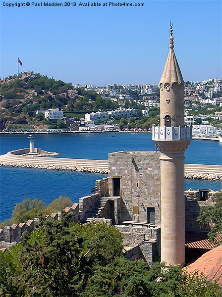 Bodrum Bay Mosque - Turkey Picture Board by Paul Madden