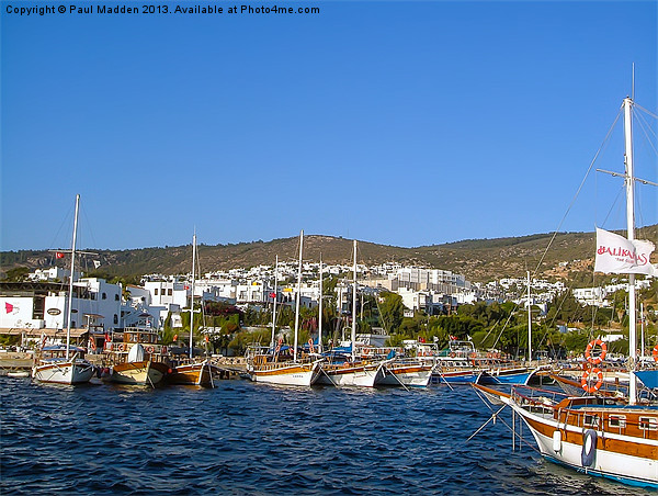 Bodrum Bay, Turkey Picture Board by Paul Madden