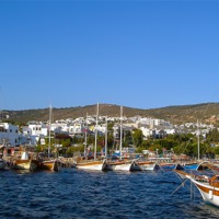 Buy canvas prints of Bodrum Bay, Turkey by Paul Madden