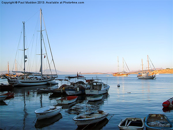 Bodrum Bay in the morning Picture Board by Paul Madden