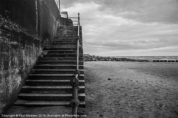 Wallasey Seafront Steps Picture Board by Paul Madden