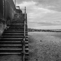 Buy canvas prints of Wallasey Seafront Steps by Paul Madden