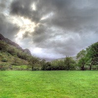 Buy canvas prints of Nant Gwynant Campsite by Paul Madden