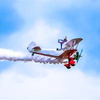 Buy canvas prints of Southport Airshow Wingwalker by Paul Madden