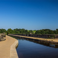 Buy canvas prints of Lancaster Canal Aqueduct by Paul Madden