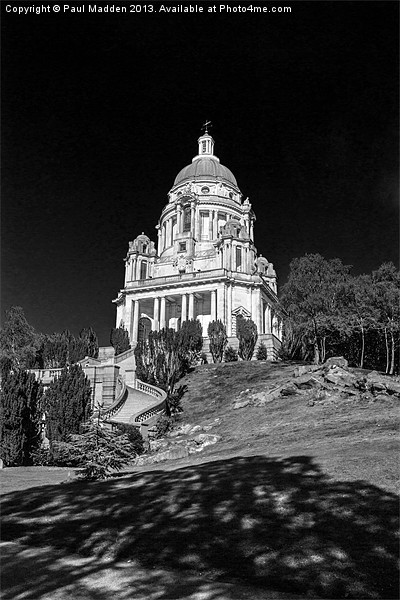 Ashton Memorial - Lancaster - Black and white Picture Board by Paul Madden