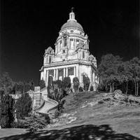 Buy canvas prints of Ashton Memorial - Lancaster - Black and white by Paul Madden