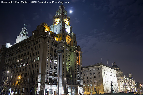 The Three Graces at Liverpool Pier Head Picture Board by Paul Madden