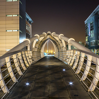 Buy canvas prints of Bridge Over Princes Dock by Paul Madden