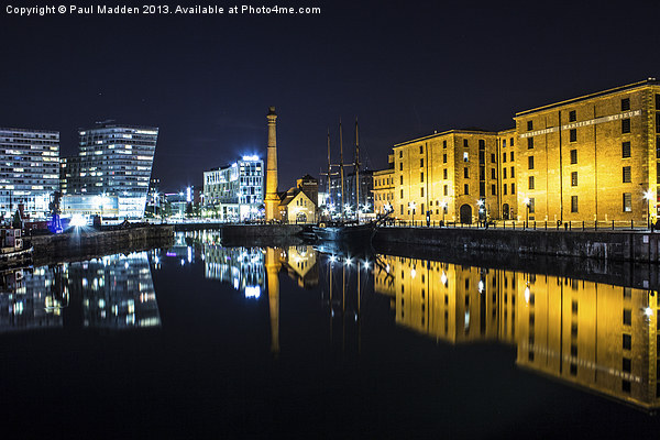 Canning Dock clear night Picture Board by Paul Madden