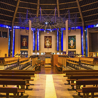 Buy canvas prints of Liverpool Metropolitan Cathedral Interior by Paul Madden