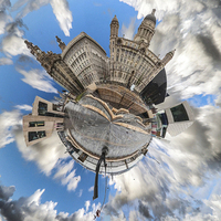 Buy canvas prints of 360 Degree Pier Head by Paul Madden