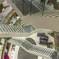 Buy canvas prints of Liverpool Library Staircase by Paul Madden