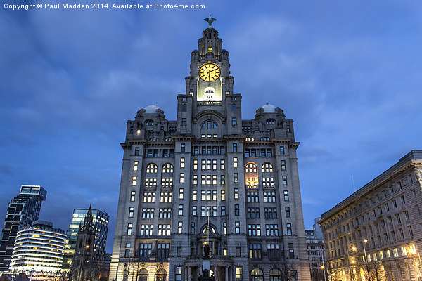 The Royal Liver Building Picture Board by Paul Madden