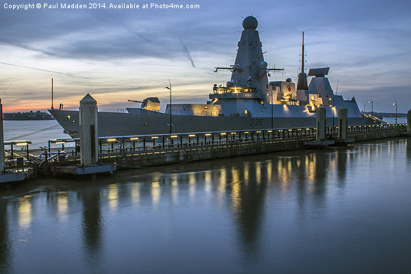 HMS Dragon Picture Board by Paul Madden