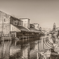 Buy canvas prints of Wigan PIer - A view of the past by Paul Madden