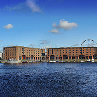 Buy canvas prints of Albert Dock Panoramic by Paul Madden