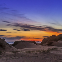 Buy canvas prints of Sand Dunes Sunset by Paul Madden