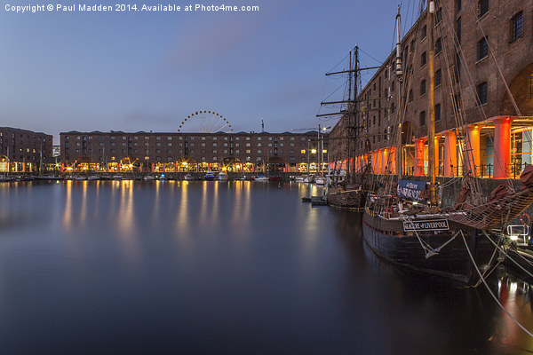 Albert Dock in the early morning Picture Board by Paul Madden
