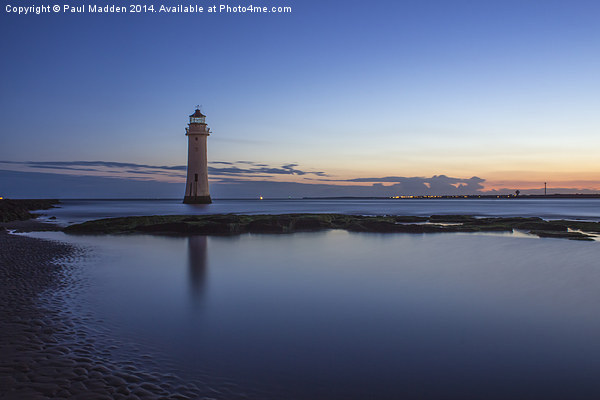 New Brighton Lighthouse Morning Picture Board by Paul Madden