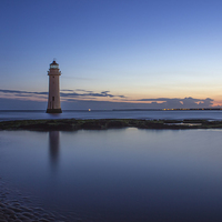 Buy canvas prints of New Brighton Lighthouse Morning by Paul Madden