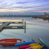 Buy canvas prints of New Brighton Boating Lake by Paul Madden