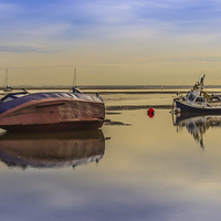 Buy canvas prints of Two drunk boats by Paul Madden