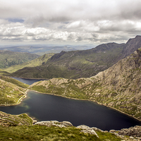 Buy canvas prints of Snowdon looking down by Paul Madden