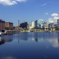 Buy canvas prints of  Salthouse Dock in the sunshine by Paul Madden