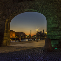 Buy canvas prints of  Albert Dock Archway by Paul Madden