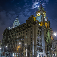 Buy canvas prints of  The Royal Liver Building by Paul Madden