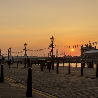 Buy canvas prints of Sunset from the Albert Dock by Paul Madden