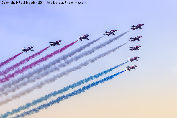 RAF Red Arrows Picture Board by Paul Madden