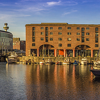 Buy canvas prints of  Albert Dock Panorama - Liverpool by Paul Madden