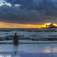 Buy canvas prints of The Polar King from Crosby Beach by Paul Madden
