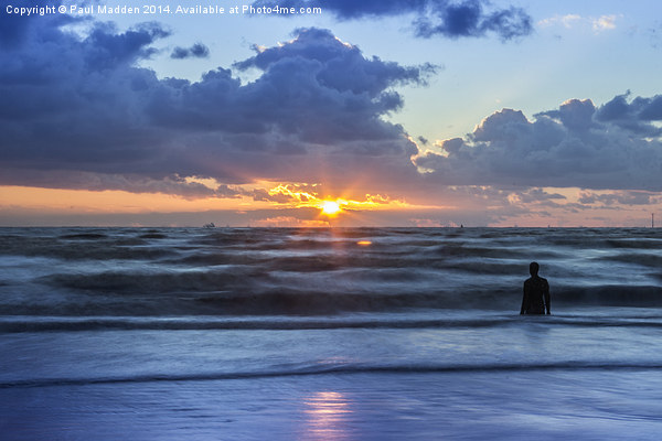  Incoming tide at Crosby Beach Picture Board by Paul Madden