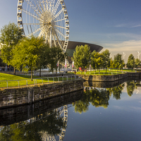 Buy canvas prints of Liverpool Big Wheel by Paul Madden