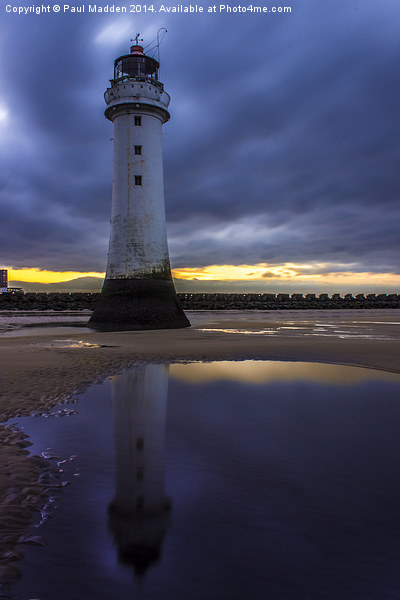 Perch Rock Lighthouse Picture Board by Paul Madden