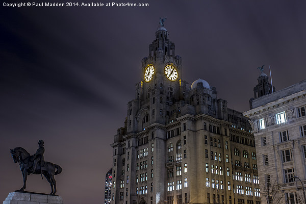 Liver Building and guard Picture Board by Paul Madden