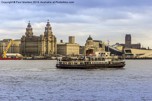 Ferry cross the Mersey Picture Board by Paul Madden