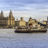 Buy canvas prints of Ferry cross the Mersey by Paul Madden